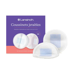 Lot de 24 coussinets d'allaitement jetables 