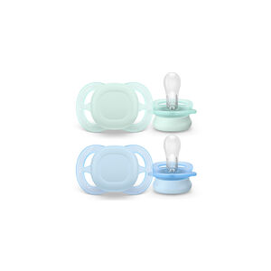 Lot de 2 tétines en silicone 0-2M Ultra Start 