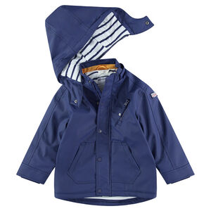 Coupe-vent en gomme à capuche amovible 