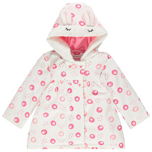 Parka en gomme imprimée all-over doublée sherpa 