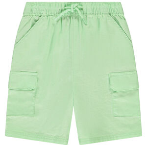 Bermuda uni avec poches pour bébé garçon 