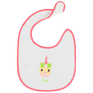 Lot de 7 bavoirs en éponge motif licorne 
