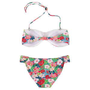 Maillot de bain de grossesse 2 pièces avec imprimé fleurs all-over 