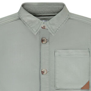 Surchemise uni effet denim avec poches garçon 