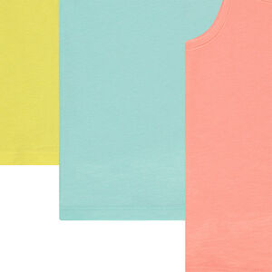 Lot de 3 débardeurs unis en jersey 