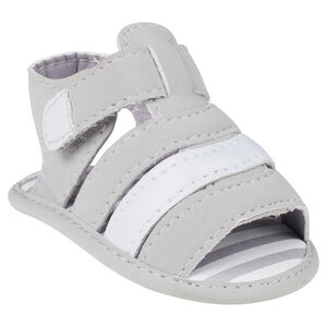 Nu-pieds à lanières nuancées et scratch 