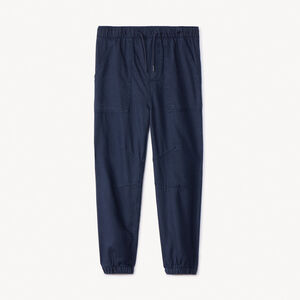 Pantalon jogger en twill uni garçon 