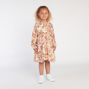 Robe manches longues imprimé folklorique fille 