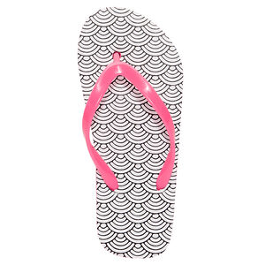 Tongs roses à imprimé fantaisie du 28 au 38 