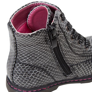 Bottillons imprimés effet serpent avec étoile en sequins 