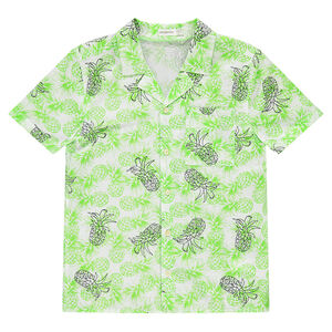 Junior - Chemise manches courtes avec ananas printés 