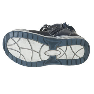 Bottillons aspect cuir à lacets et zip 