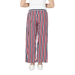 Pantalon palazzo de grossesse à rayures verticales 