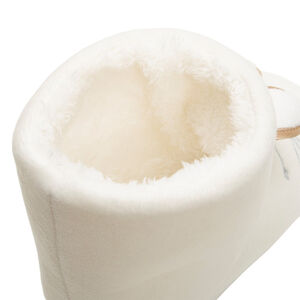 Chaussons forme bottes doublés sherpa tête de lapin 