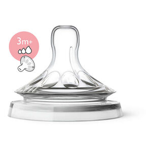 Lot de 2 tétines en silicone Natural 2.0 débit variable 