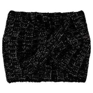 Snood en tricot mélangé de fil argenté 