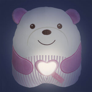 Peluche veilleuse Tendre Ourson Rose 