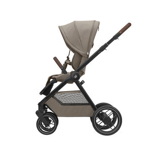 Poussette Oxford Twillic Truffle Cuir Brun et châssis foncé  