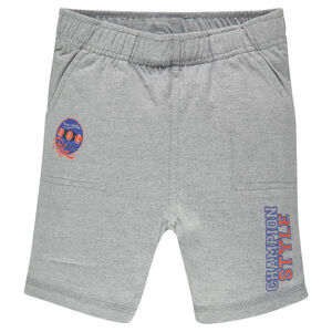 Bermuda en jersey avec inscription printée 