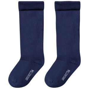 Lot de 2 collants épais unis 