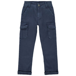 Pantalon cargo droit uni 