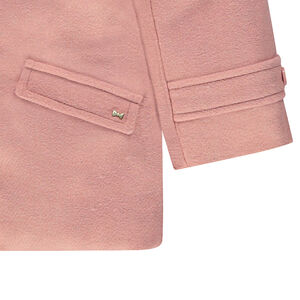 Manteau effet drap de laine doublé sherpa  