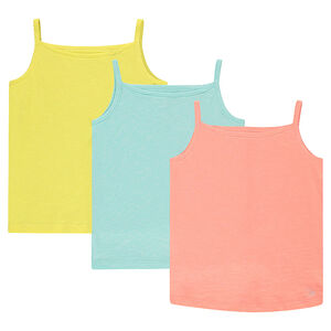 Lot de 3 débardeurs unis en jersey 