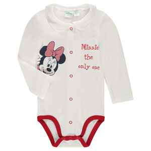 Body en jersey à col claudine et print Disney Minnie 