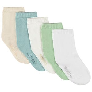 Lot de 5 paires de chaussettes unies pour bébé garçon 