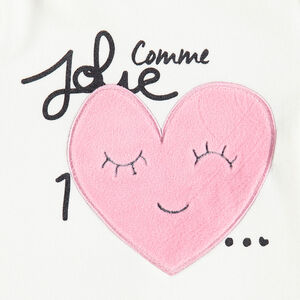 Sweat en molleton doublé sherpa avec motif fantaisie en sherpa 