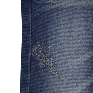Jeans en molleton effet used 