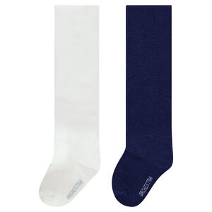 Lot de 2 collants épais unis  