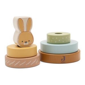Tour d'Anneaux à empiler en bois Bunny Luz 