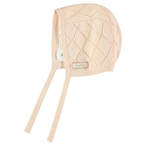 Bonnet en tricot fantaisie doublé jersey  