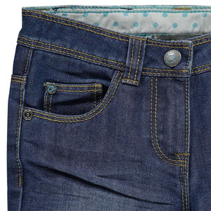 Jeans coupe droite effet used 