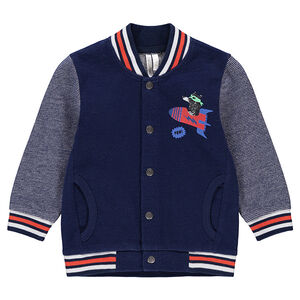 Teddy en molleton avec ourson et fusée printés  