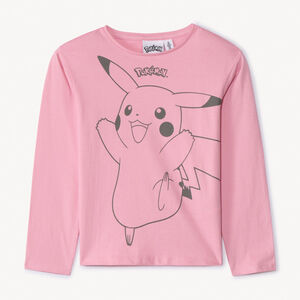 T-shirt manches longues Pikachu Pokémon fille 