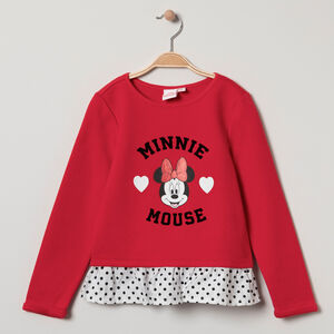 Sweat en molleton effet 2 en 1 print Minnie Disney à paillettes 