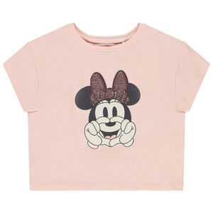 T-shirt manches courtes avec print Minnie Disney fille 