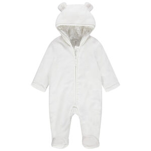 Combi-pilote en sherpa avec capuche à oreilles  