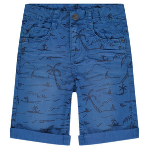 Bermuda en twill imprimé all-over 