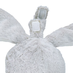 Peluche en velours et sherpa forme lapin 