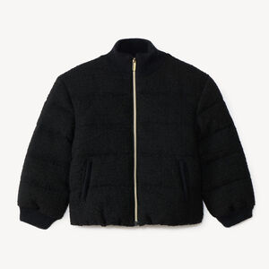 Veste doudoune fille matelassée effet bouclette 