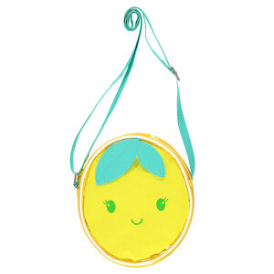 Sac bandoulière transparent forme citron 