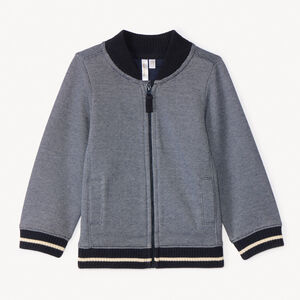 Gilet en maille piqué à col Teddy pour bébé garçon 