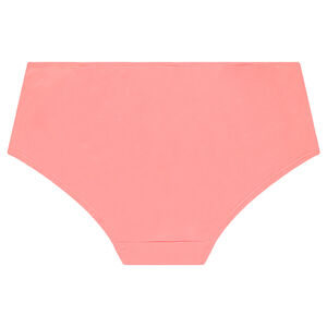 Shorty de grossesse corail avec empiècements en dentelle 