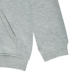 Gilet à capuche en molleton slub 