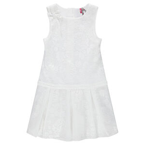 Robe sans manches en dentelle avec zip au dos 