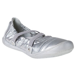 Babies argentées avec brides élastiquées du 24 au 27 