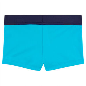 Boxer de bain bleu avec badge 